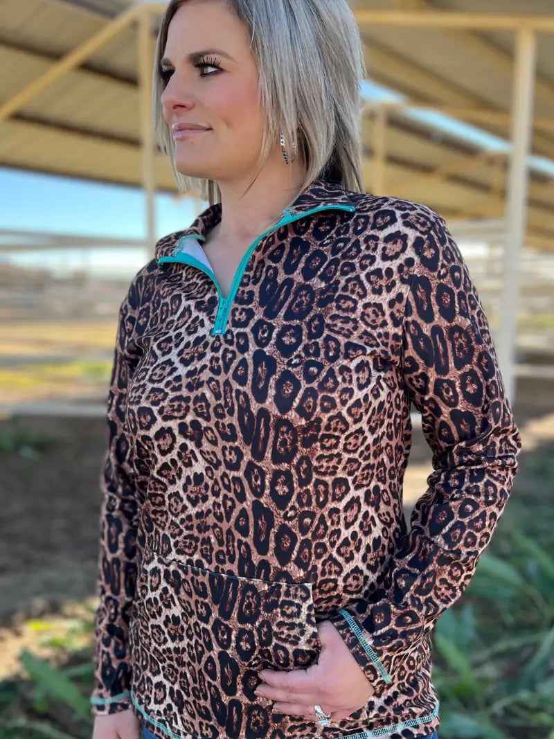 Hear Me Roar Leopard Print Pullover