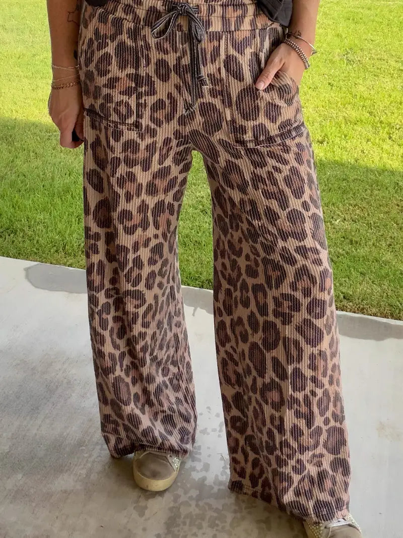 Spotted Wild Cheetah Print Pants
