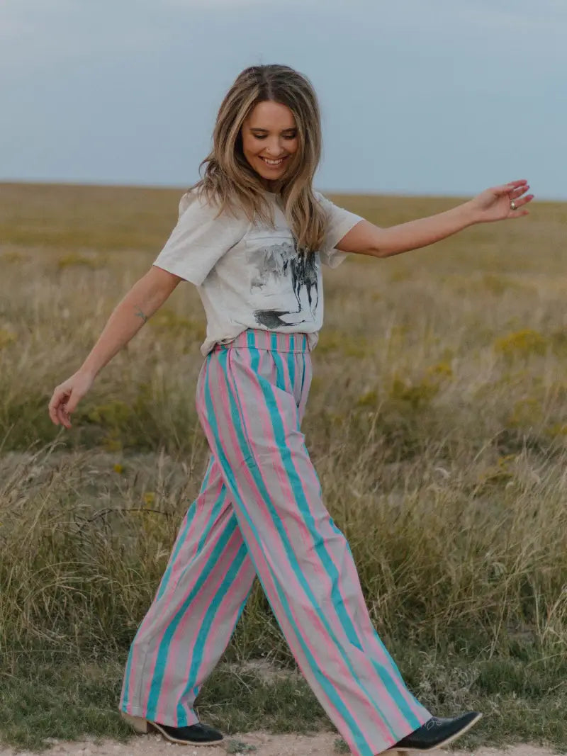 I Always Wanted To Striped Boxer Pants