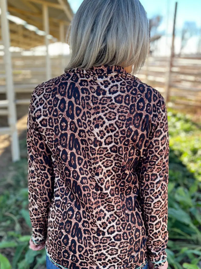Hear Me Roar Leopard Print Pullover