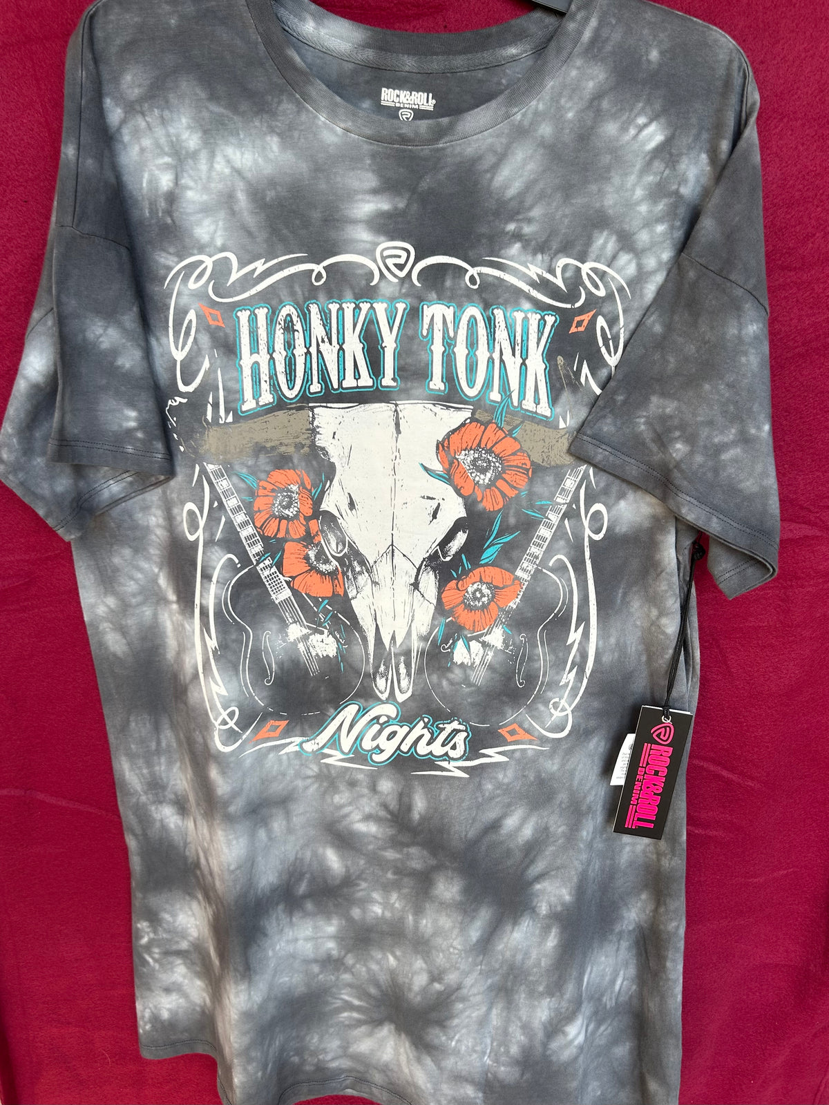Resale - Women's Rock & Roll Brand Tie-Dye Graphic Tee NWT