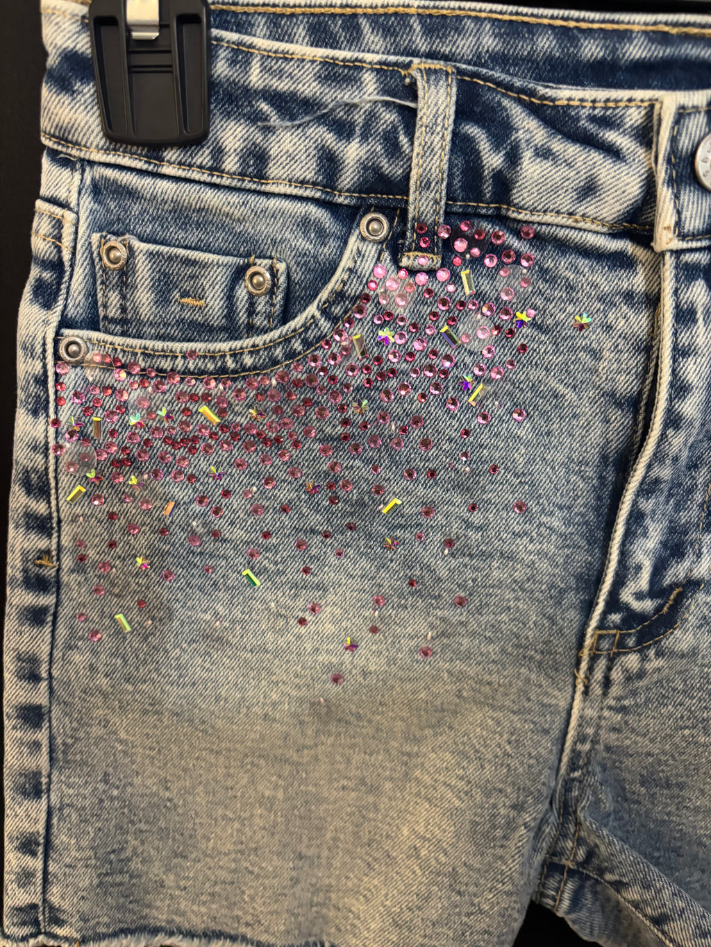 Resale - Tractr Rhinestone Denim Shorts – Youth Size 10 – NWT