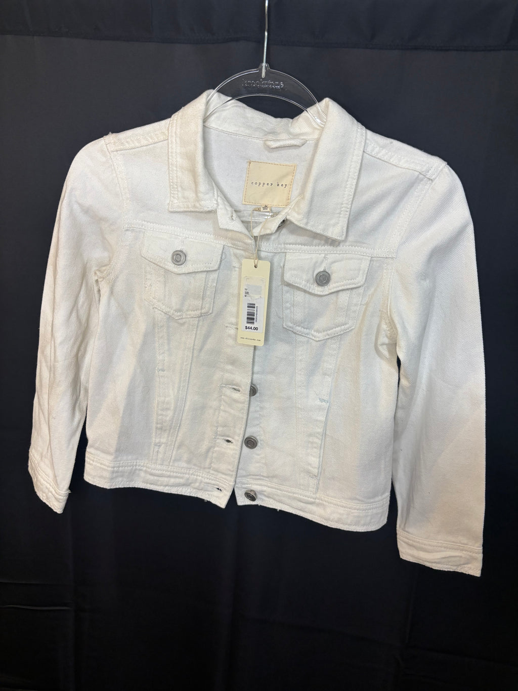 Resale - Copper Key White Denim Jacket – Youth Medium - NWT