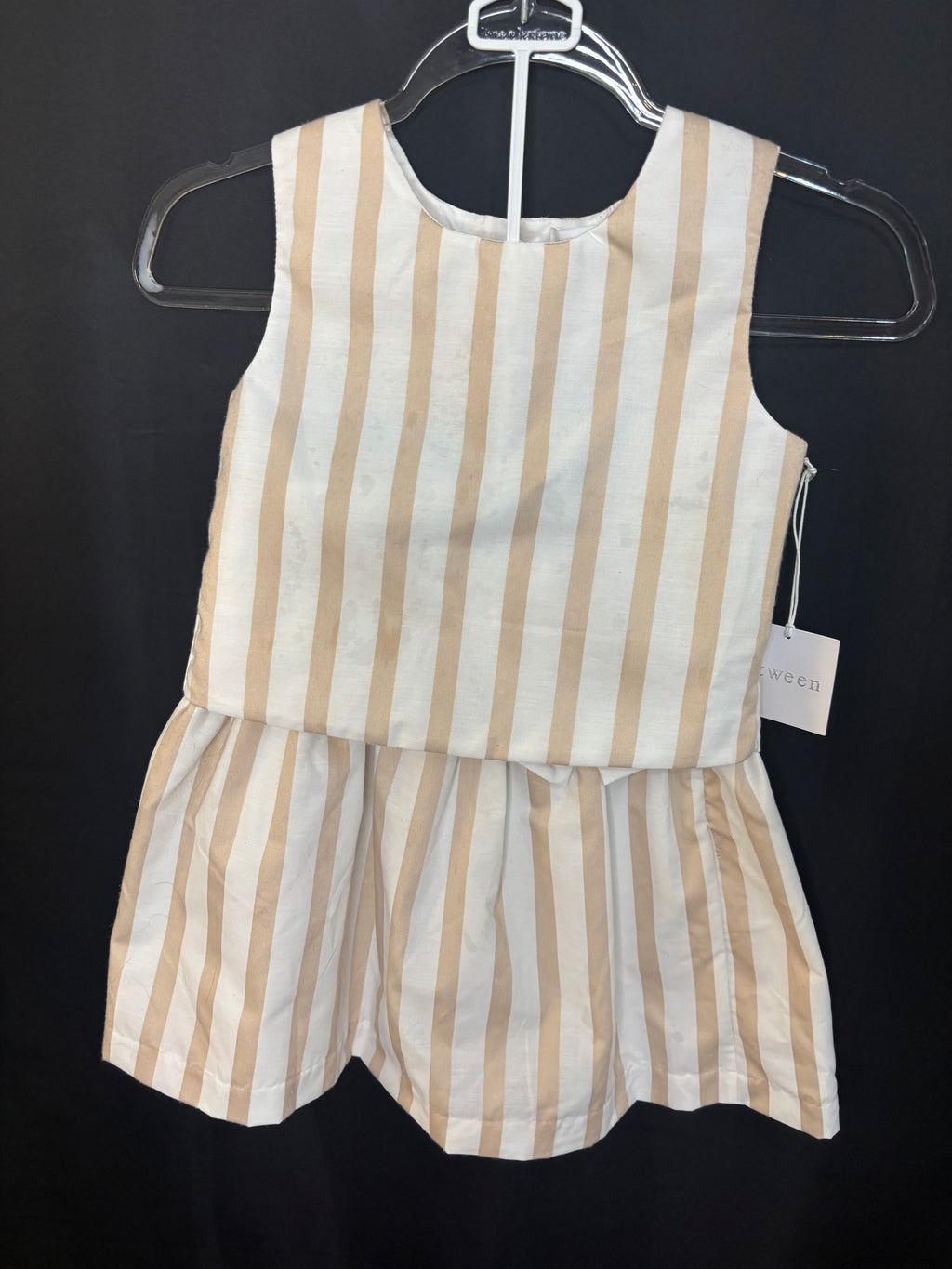 Resale - Btween Striped Open-Back Top & Skirt Set – Youth 10 – NWT