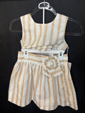 Resale - Btween Striped Open-Back Top & Skirt Set – Youth 10 – NWT