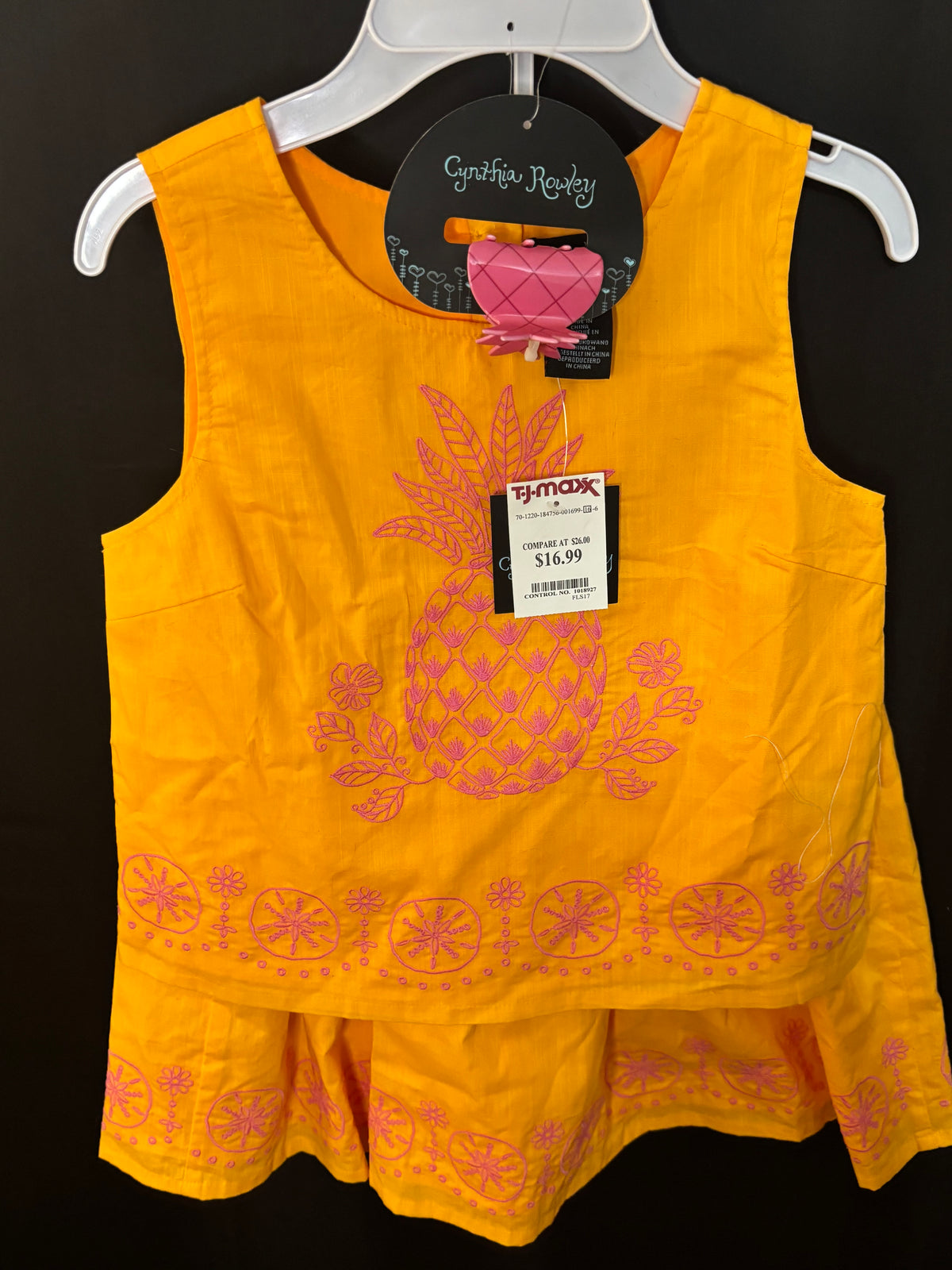 Resale - Cynthia Rowley Embroidered Skirt Set with Hair Clip – Youth L (10/12) – NWT