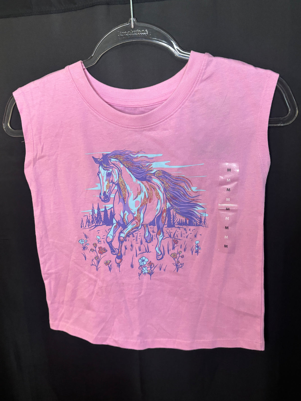 Resale - Bass Pro Shops Glitter Horse Graphic Tank – Youth Medium – NWT