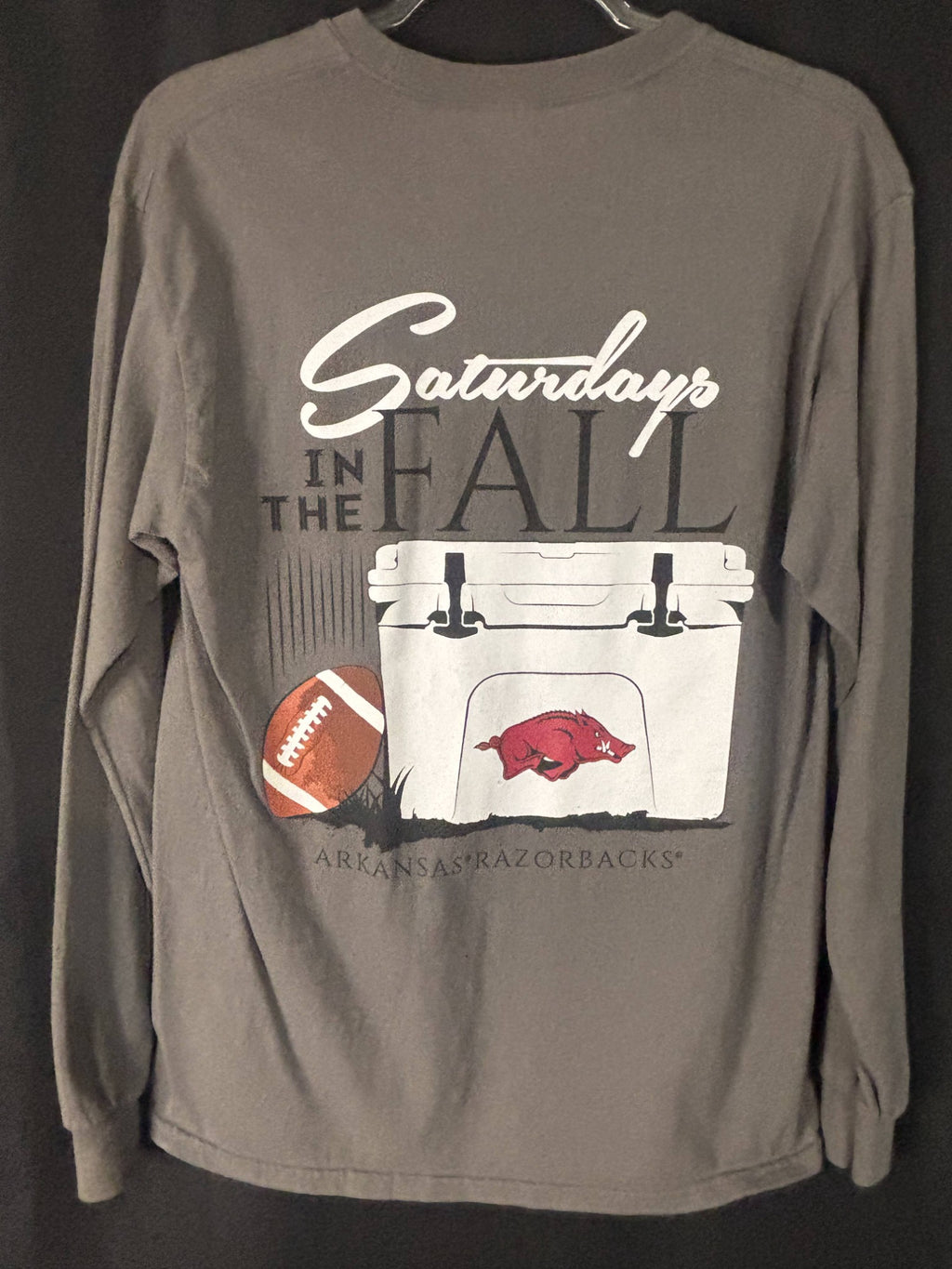 Resale - Arkansas Razorbacks Long Sleeve Tee — Gildan — Unisex M