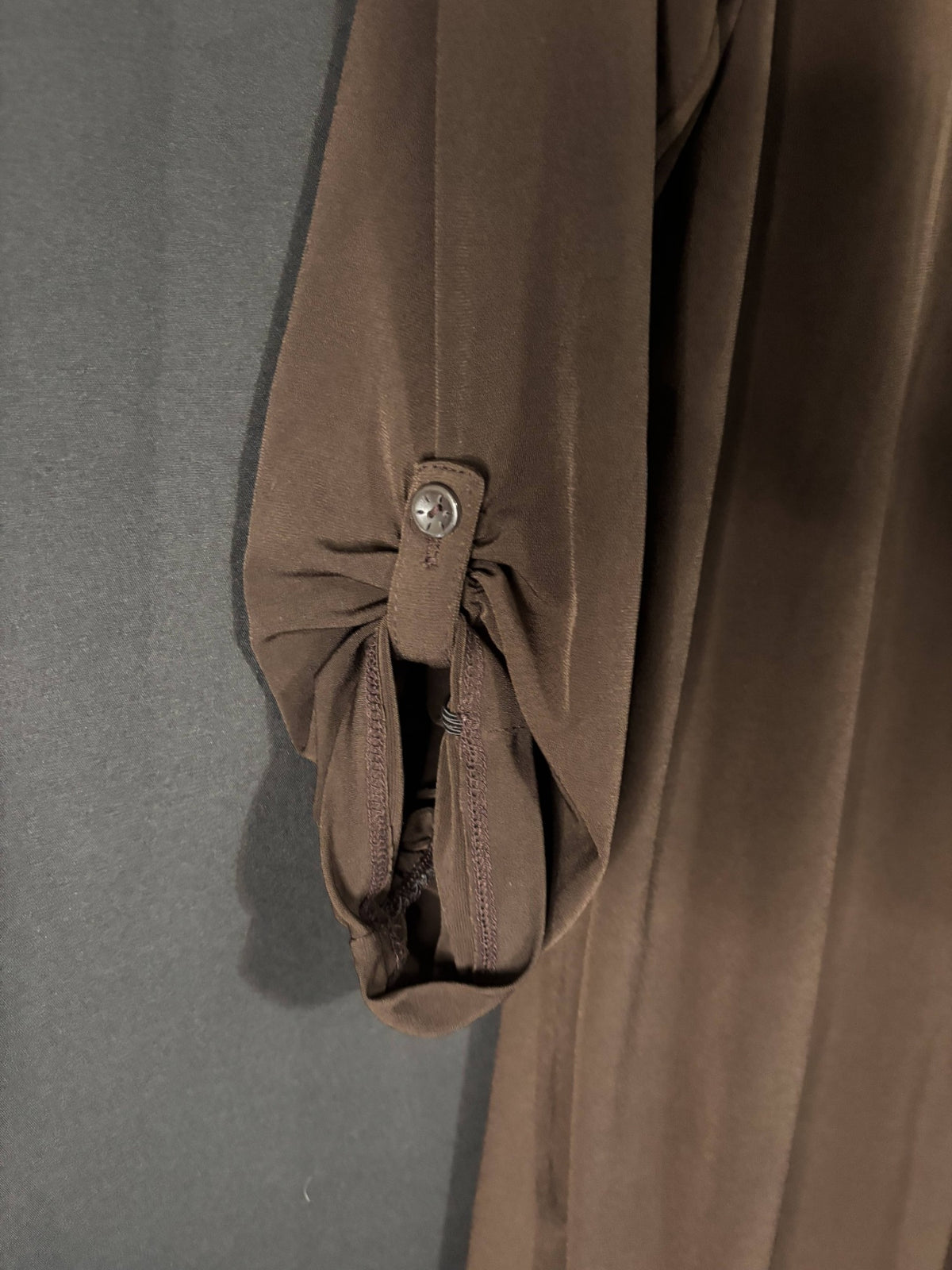 Resale - Susan Graver Open-Front Cardigan — Brown — Women's XL