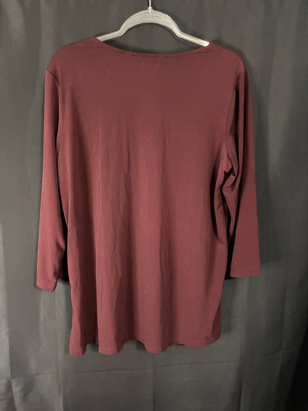 Resale - Susan Graver Everyday Top — Maroon — Women's L