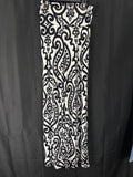 Resale - Bellamie Wide-Waistband Pants — Black & Ivory Ikat — XL Tall