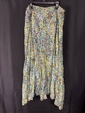 Resale - Savvy Rafael Printed Panel Skirt — Yellow & Blue — Women's XL