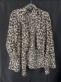 Resale - Investments Petites Leopard Cardigan — Sheer — PXL