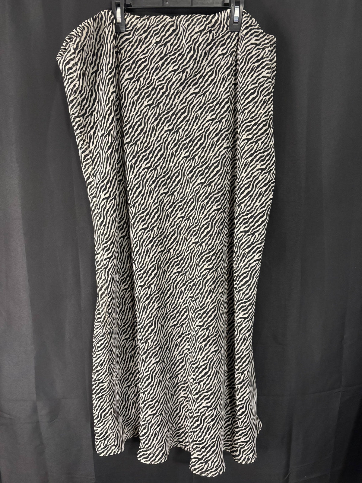 Resale - Cato Zebra Print Skirt — Black & White — Women's 18/20W
