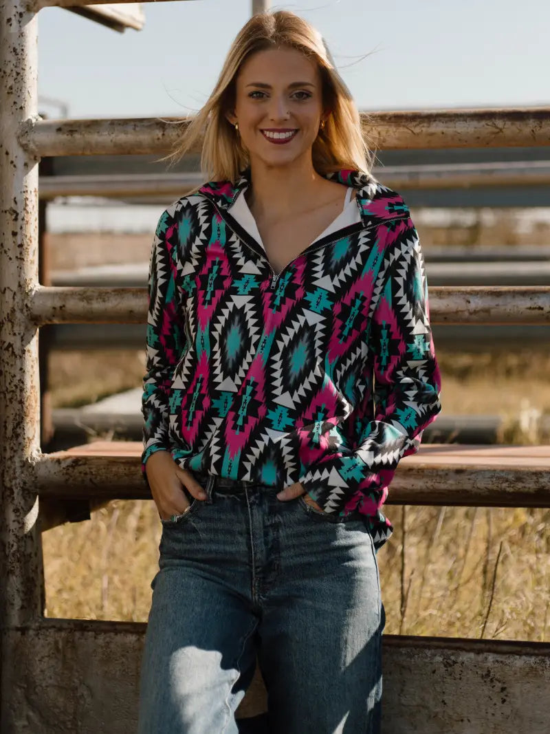 Montezuma Aztec Quarter-Zip Pullover