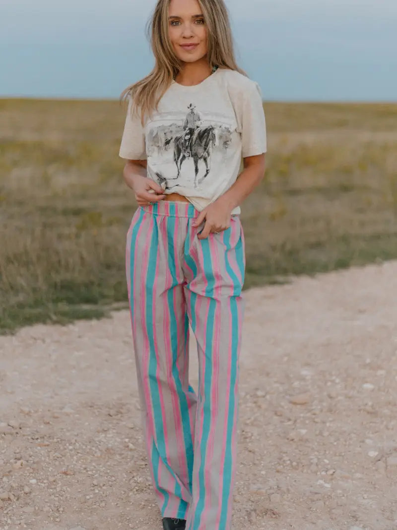 I Always Wanted To Striped Boxer Pants