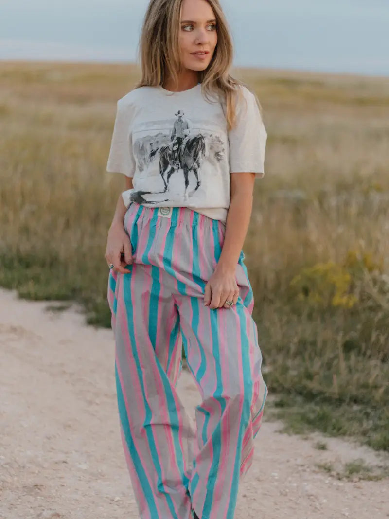 I Always Wanted To Striped Boxer Pants