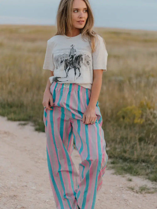 I Always Wanted To Striped Boxer Pants
